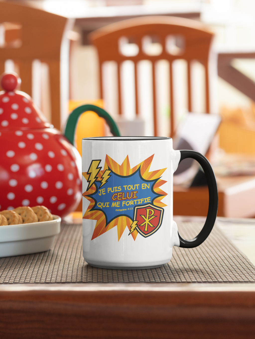Tasse chrétienne pour enfant - Philippiens 4:13