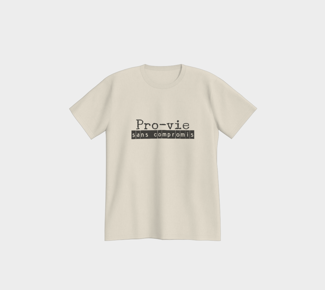 Pro-Vie Sans Compromis / t-shirt pro-vie / vêtement pro-vie