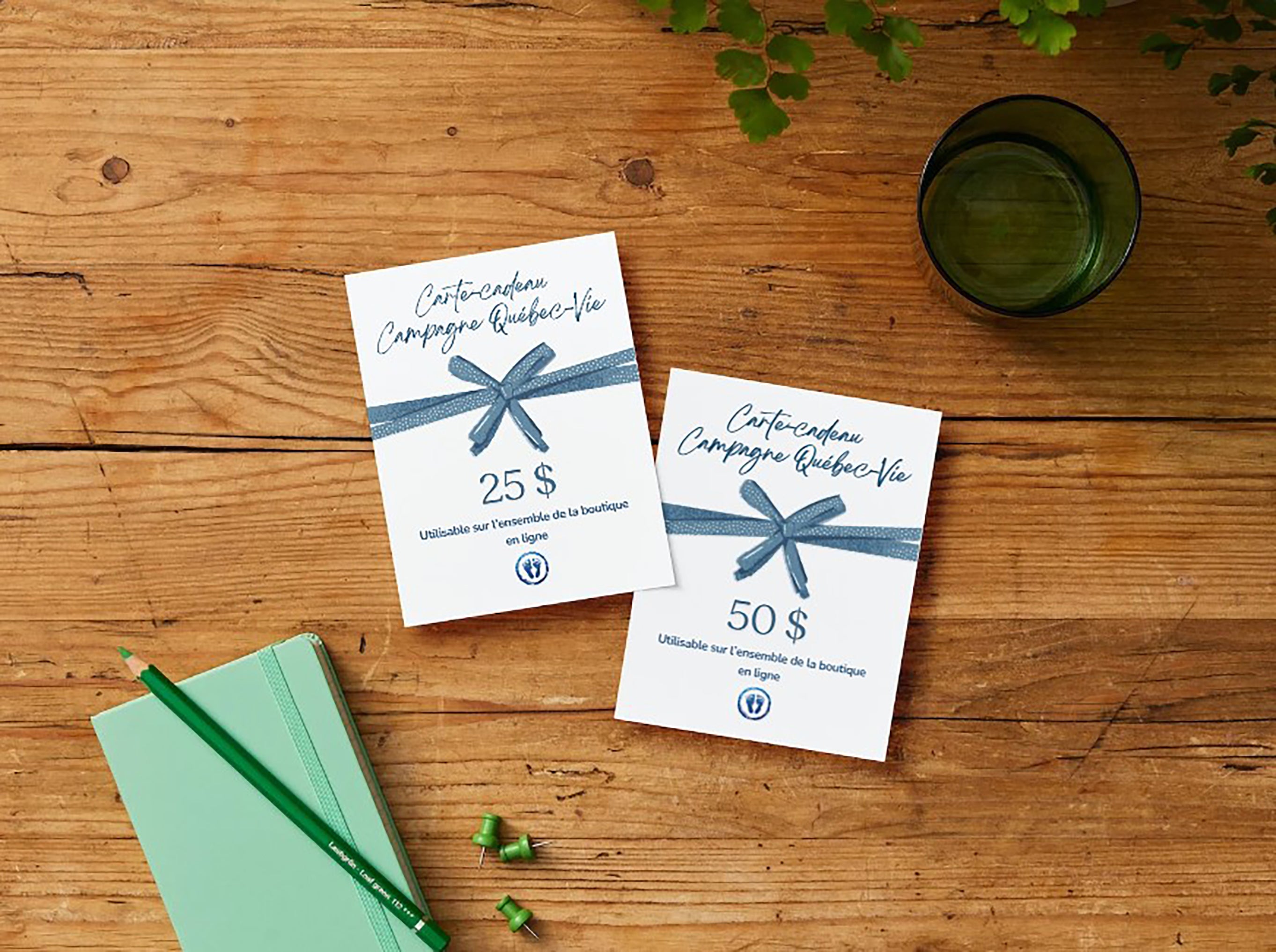 Carte‑cadeau de la boutique de Campagne Québec-Vie