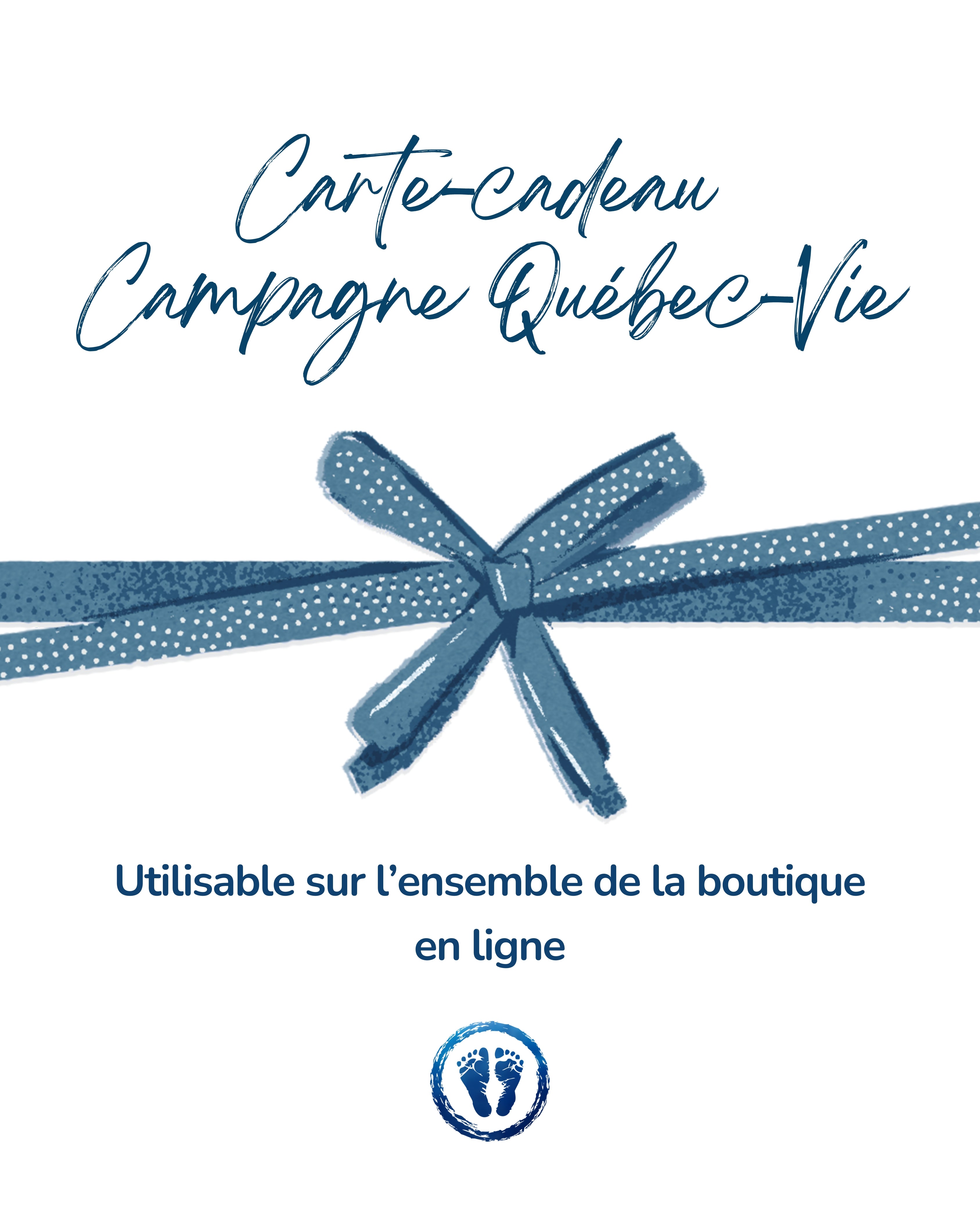 Carte‑cadeau de la boutique de Campagne Québec-Vie