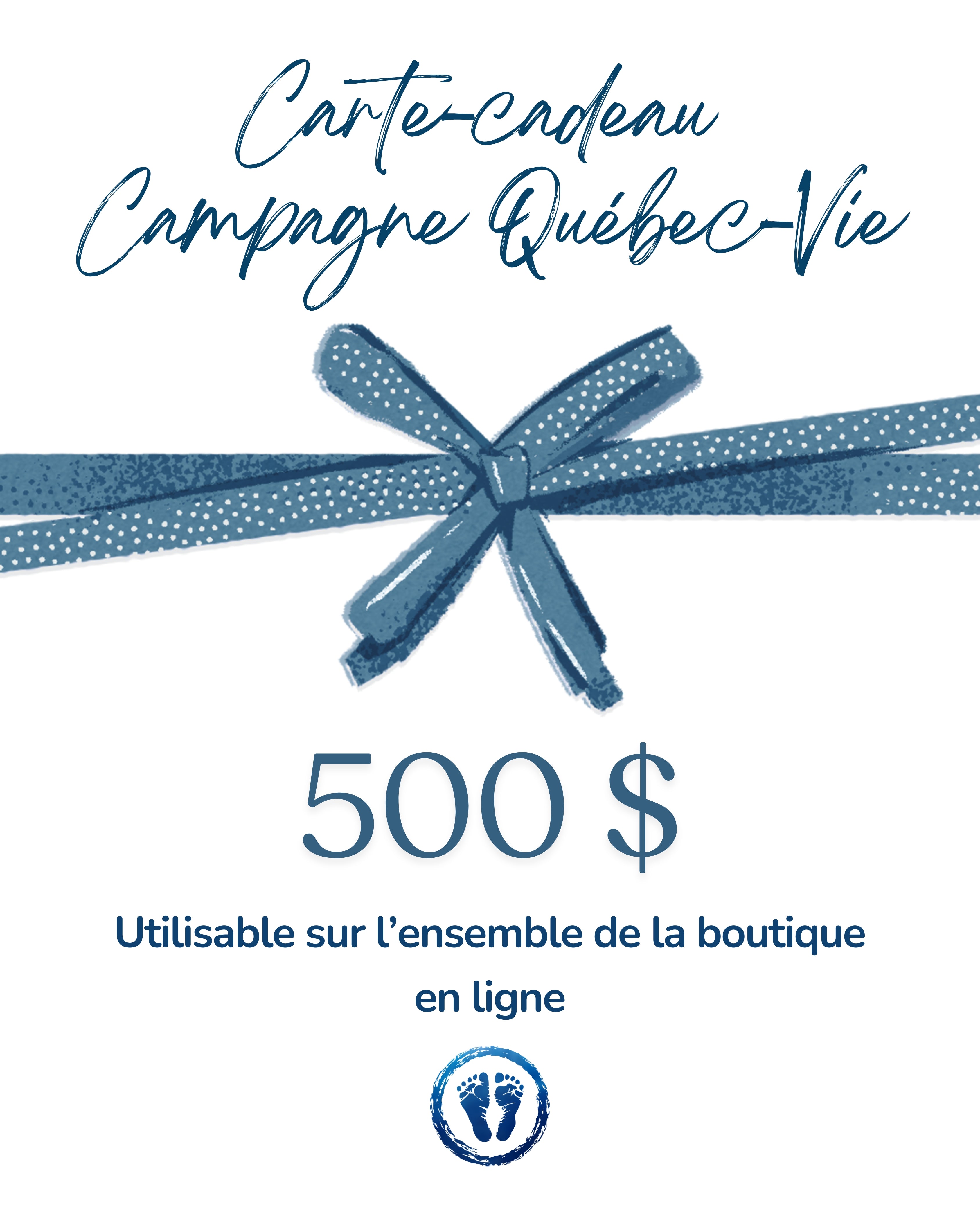 Carte‑cadeau de la boutique de Campagne Québec-Vie