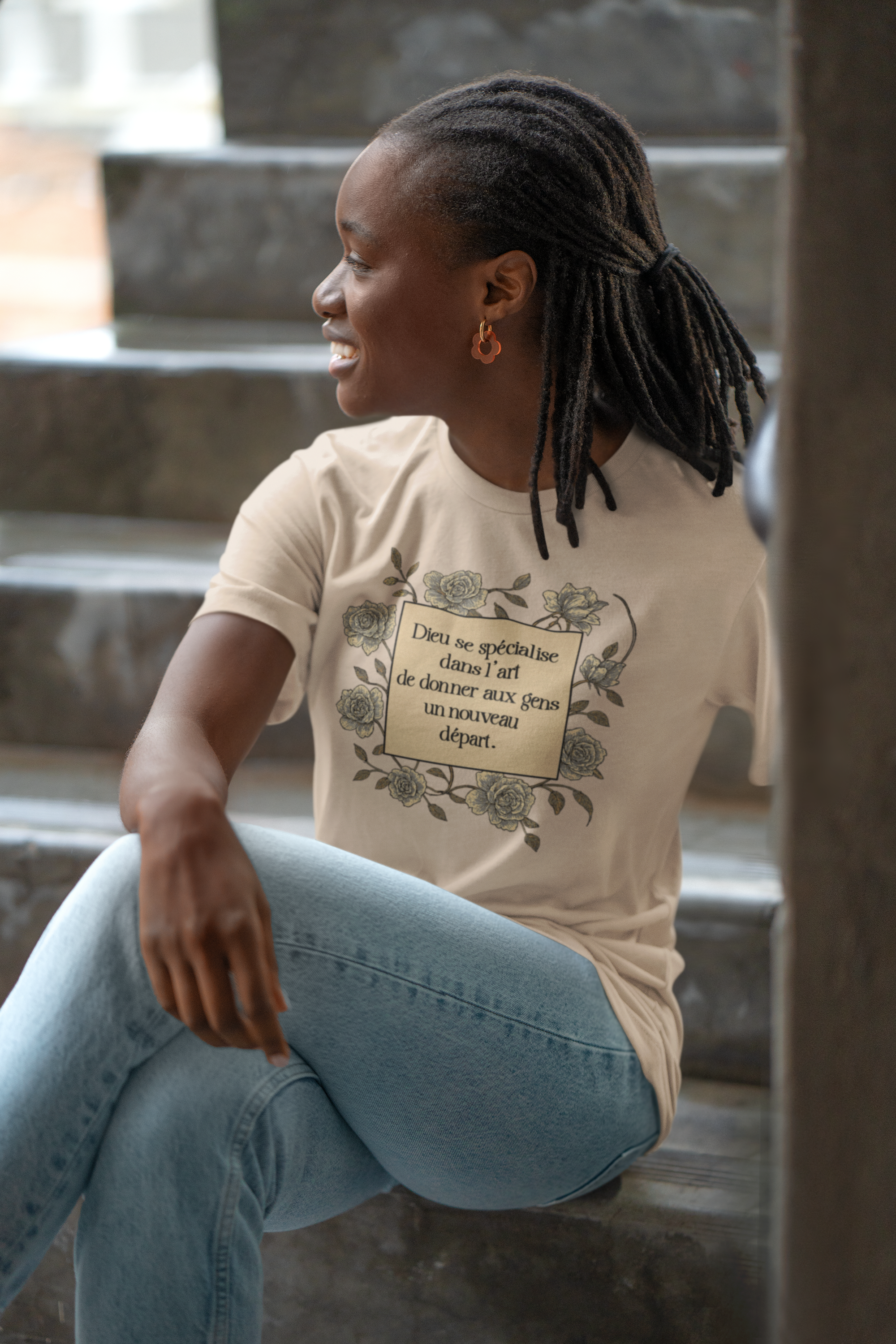 T‑shirt chrétien et pro-vie « Dieu se spécialise dans l’art de donner aux gens un nouveau départ »