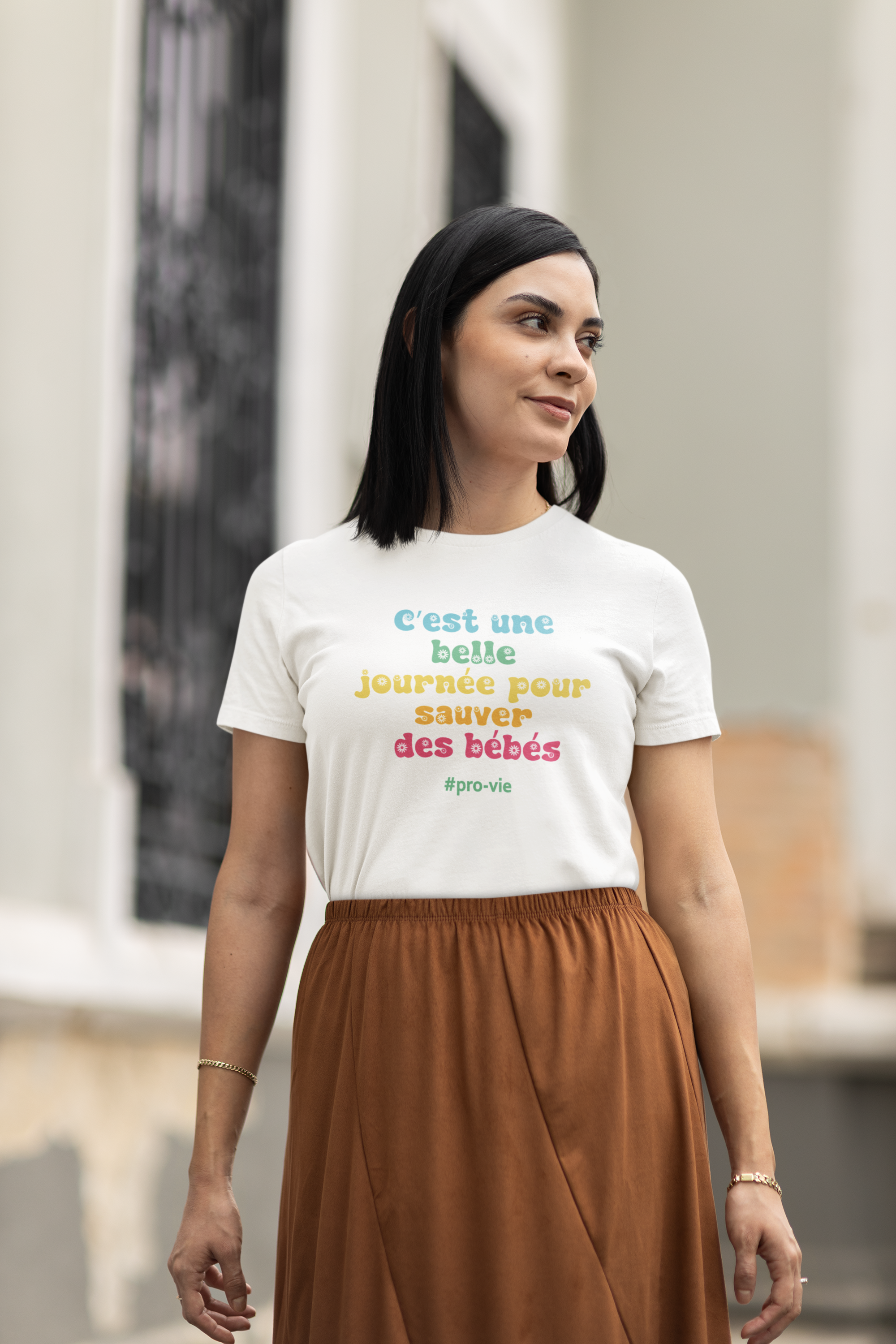 T-shirt pro-vie "C'est une belle journée pour sauver des bébés"