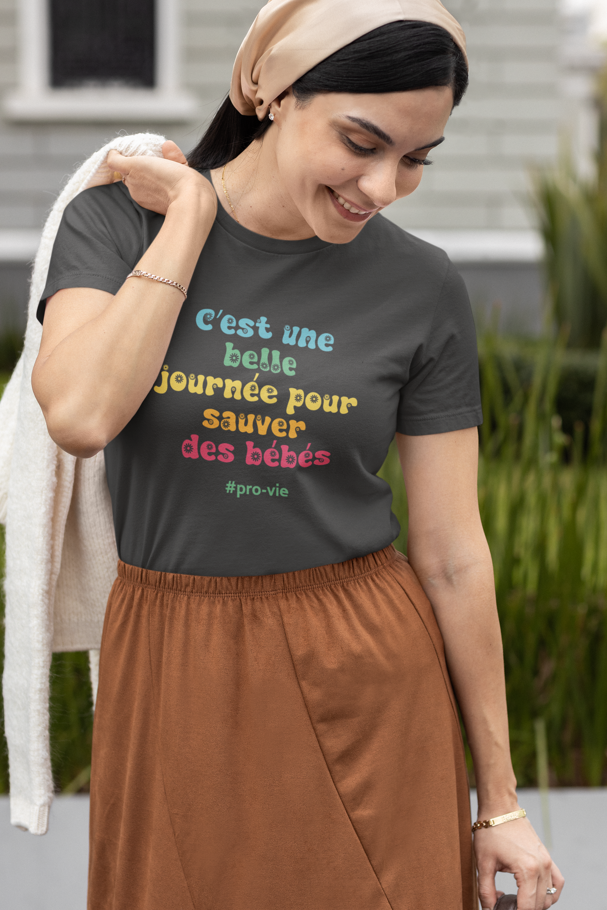 T-shirt pro-vie "C'est une belle journée pour sauver des bébés"