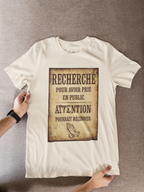 T-shirt chrétien engagé - “Recherché pour avoir prié en public”, pour homme