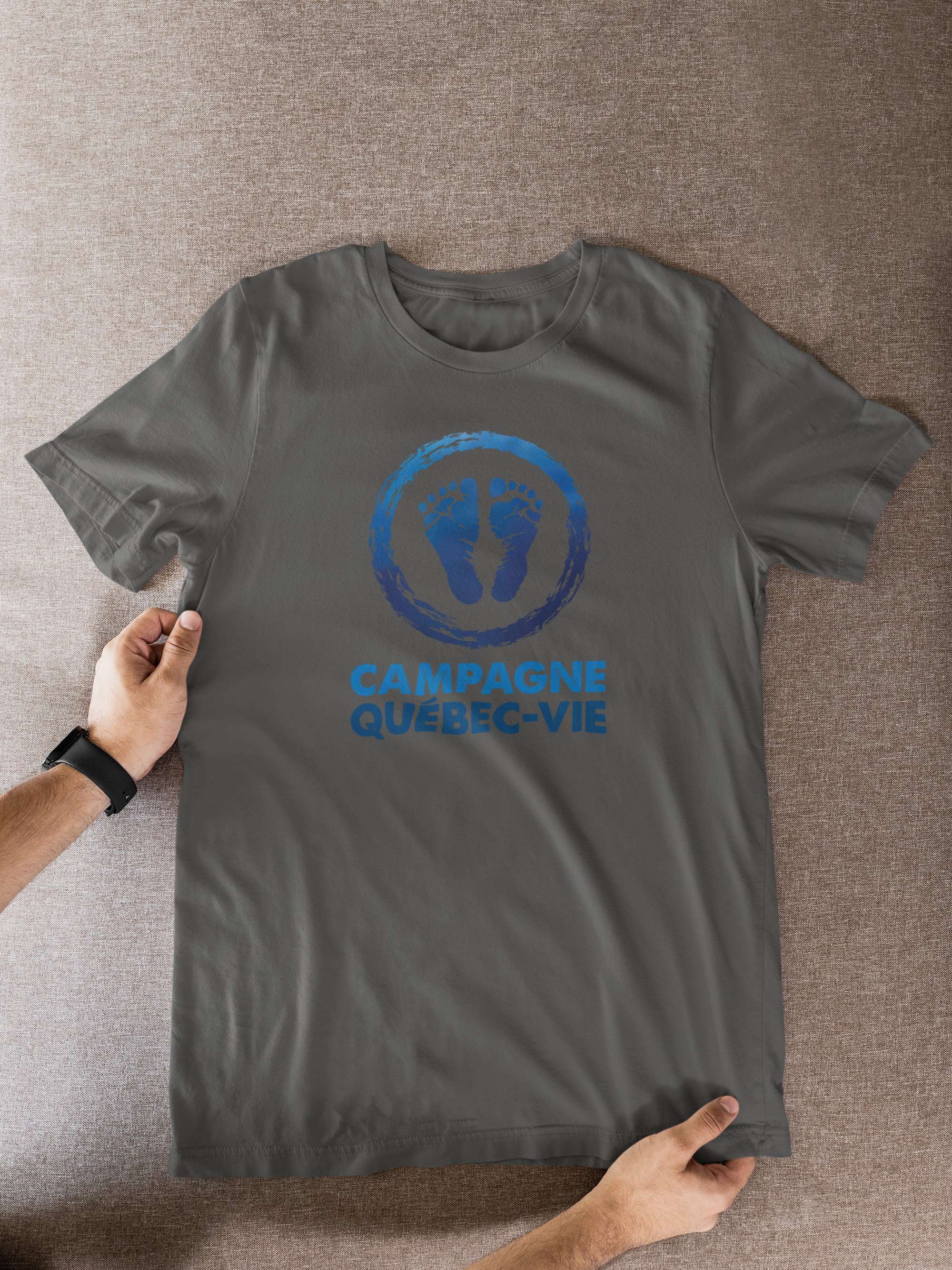 T-shirt pro-vie avec logo de Campagne Québec-Vie
