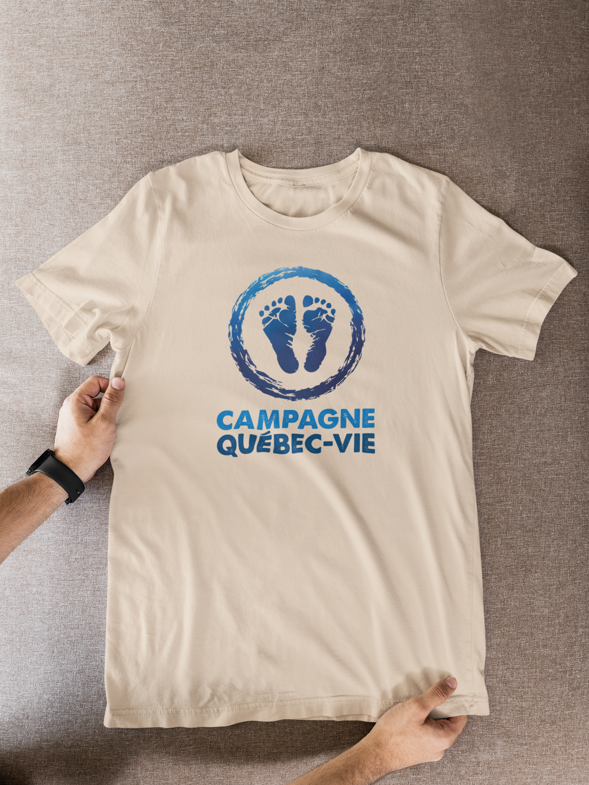 T-shirt pro-vie avec logo de Campagne Québec-Vie