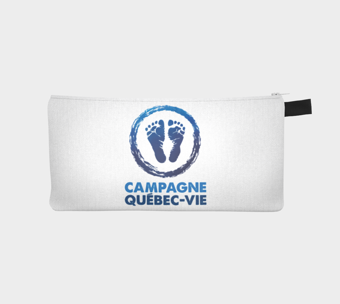 Étui à crayons pro-vie avec logo de Campagne Québec-Vie