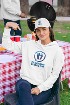 Coton ouaté à capuchon pro-vie avec logo de Campagne Québec-Vie