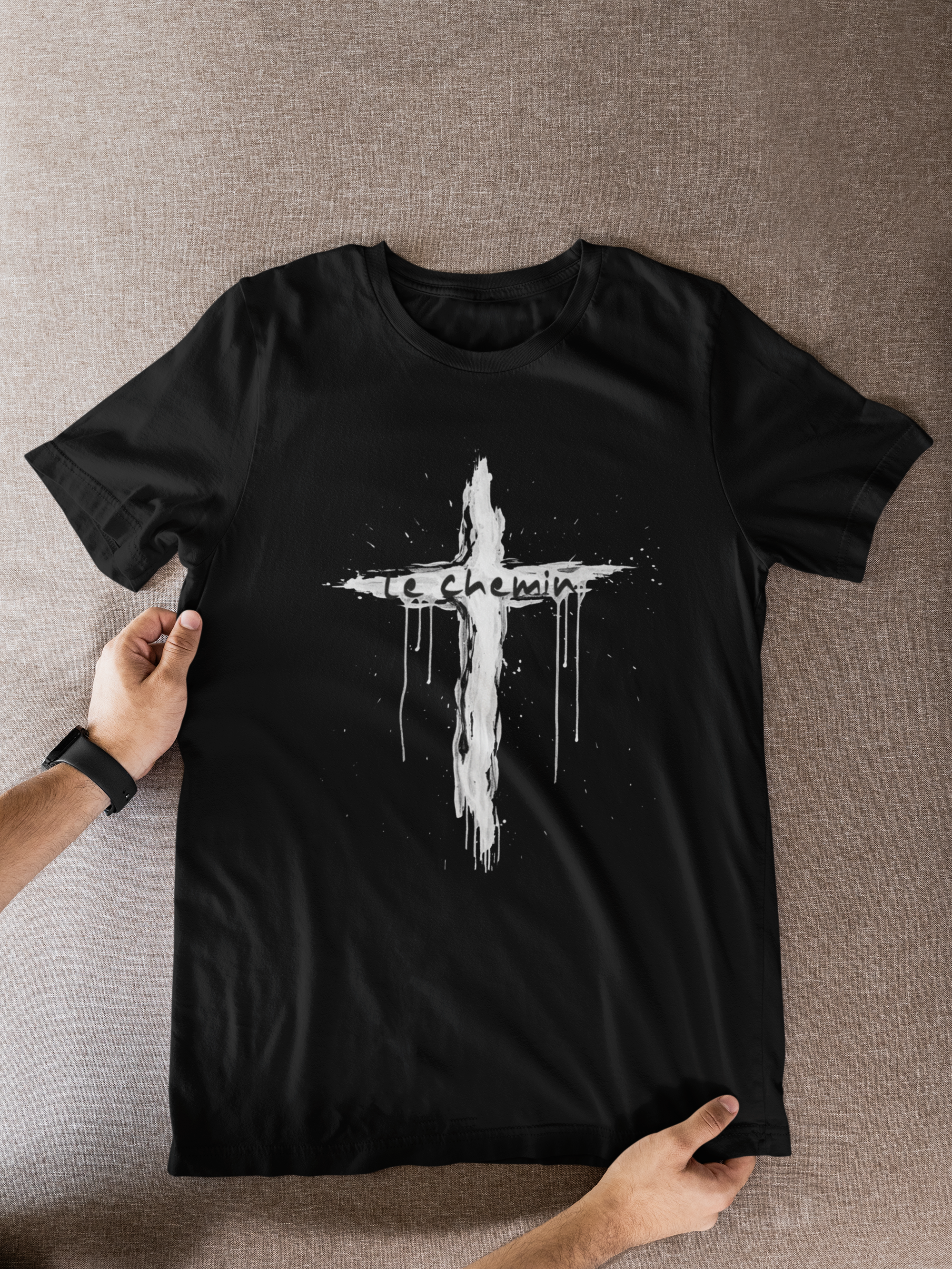 La Croix - Le Chemin / t-shirt chrétien pro-vie