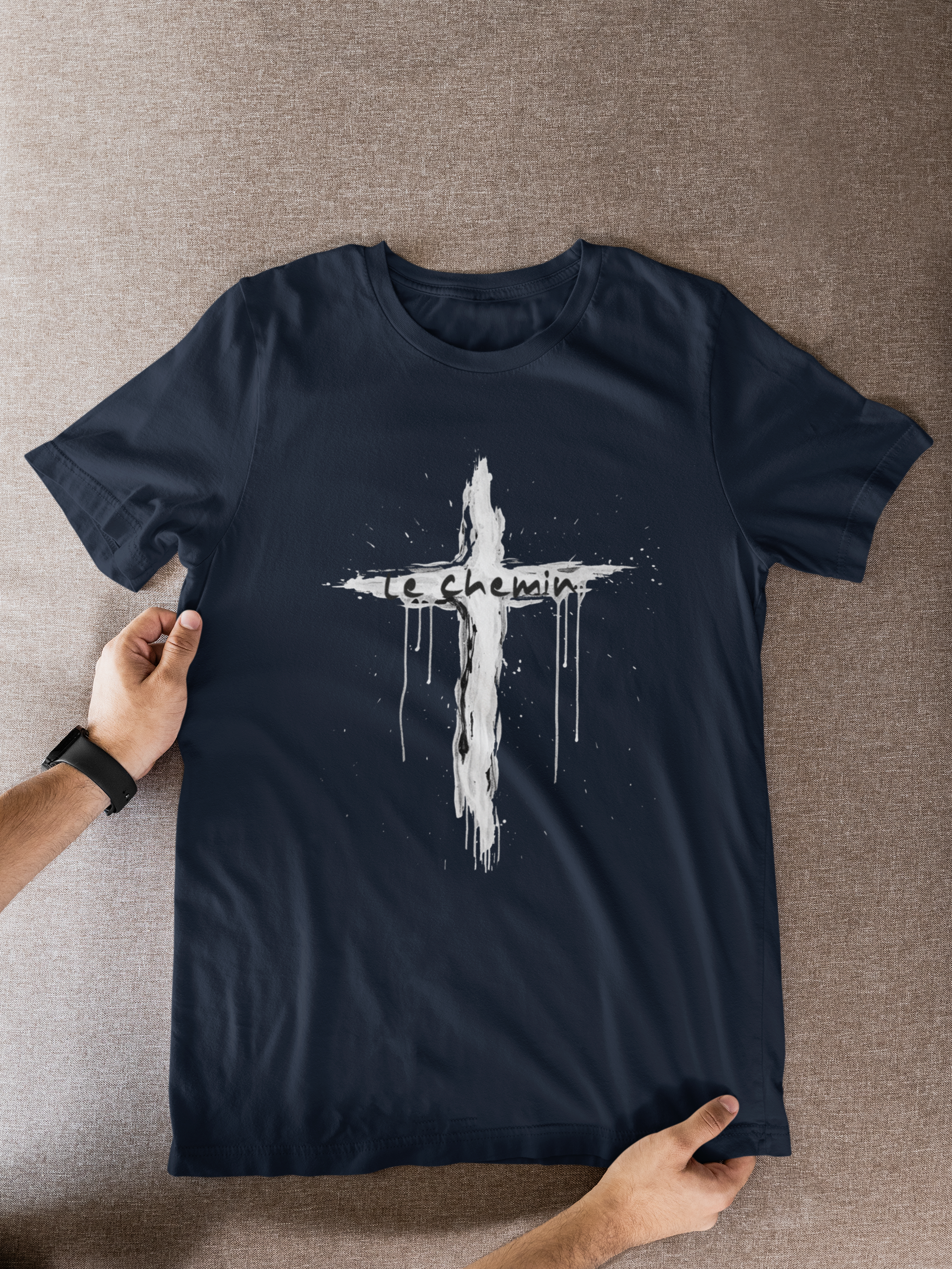 La Croix - Le Chemin / t-shirt chrétien pro-vie