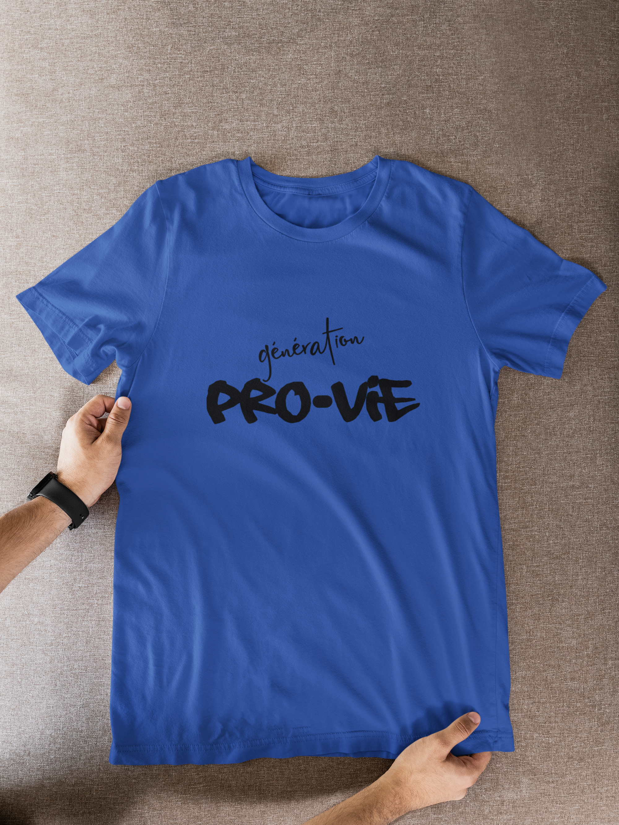 T-shirt pro-vie avec slogan "Génération pro-vie"