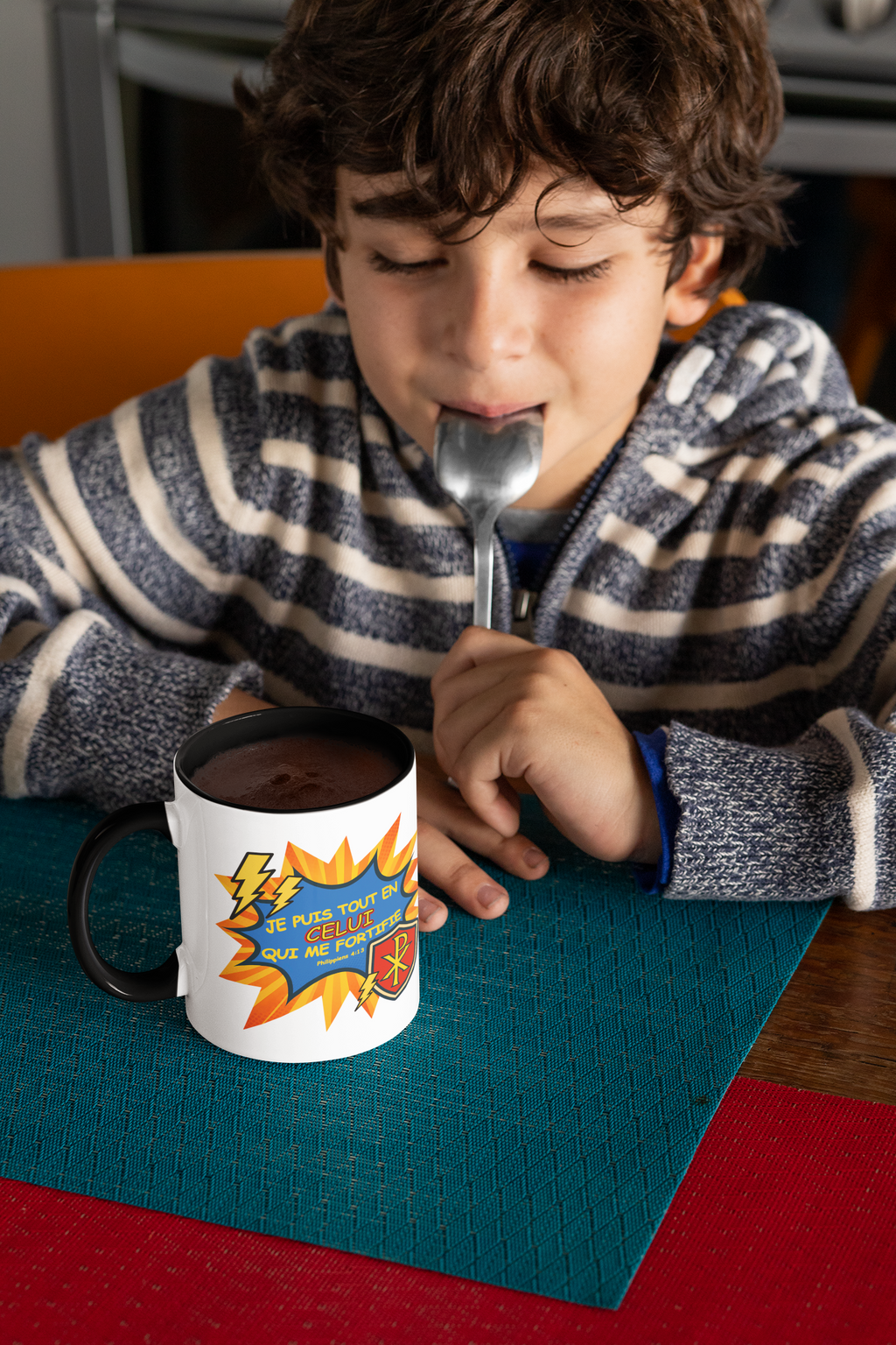 Tasse chrétienne pour enfant - Philippiens 4:13