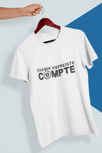 Chaque Empreinte Compte / t-shirt pro-vie / vêtement pro-vie