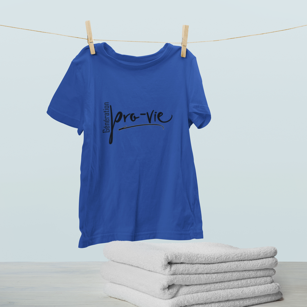 T-shirt pro-vie avec message : Génération Pro-Vie
