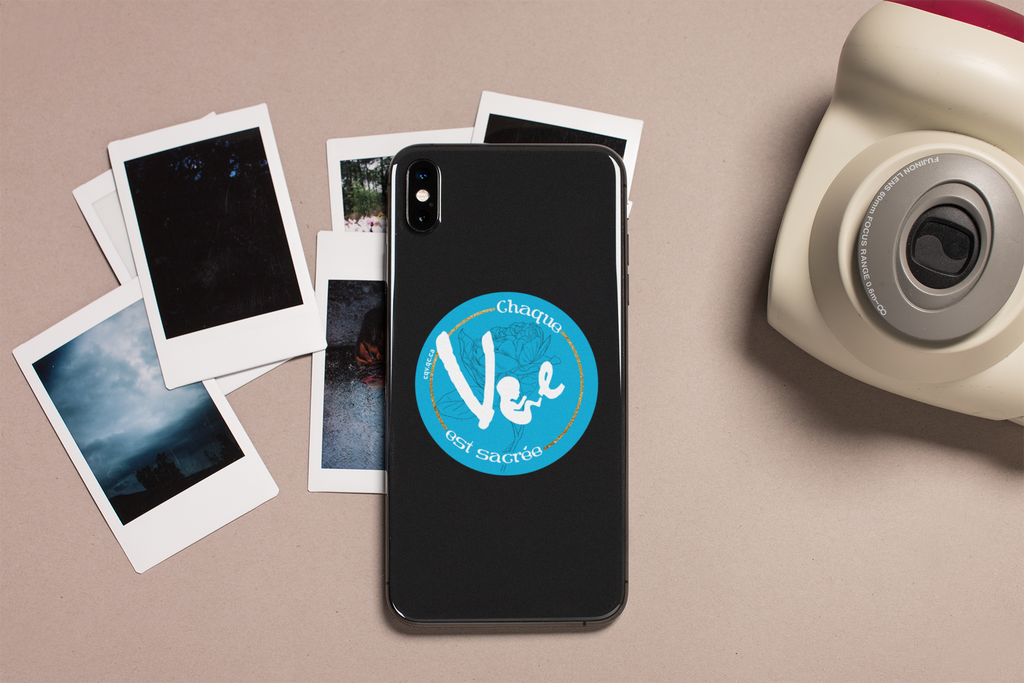 Autocollant « Chaque Vie Est Sacrée » – Message Pro‑Vie