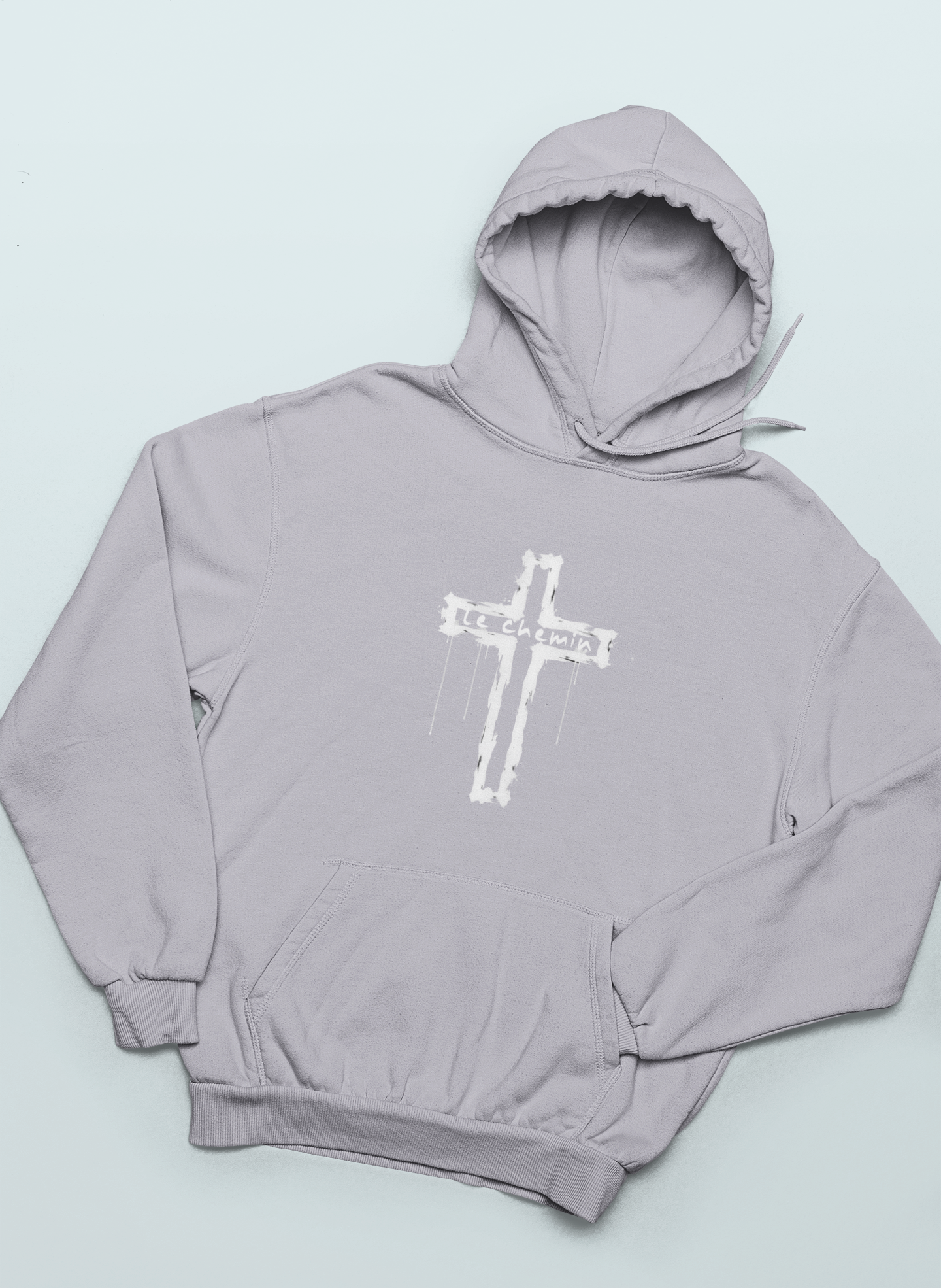 Coton ouaté à capuchon chrétien pro-vie "Le Chemin"