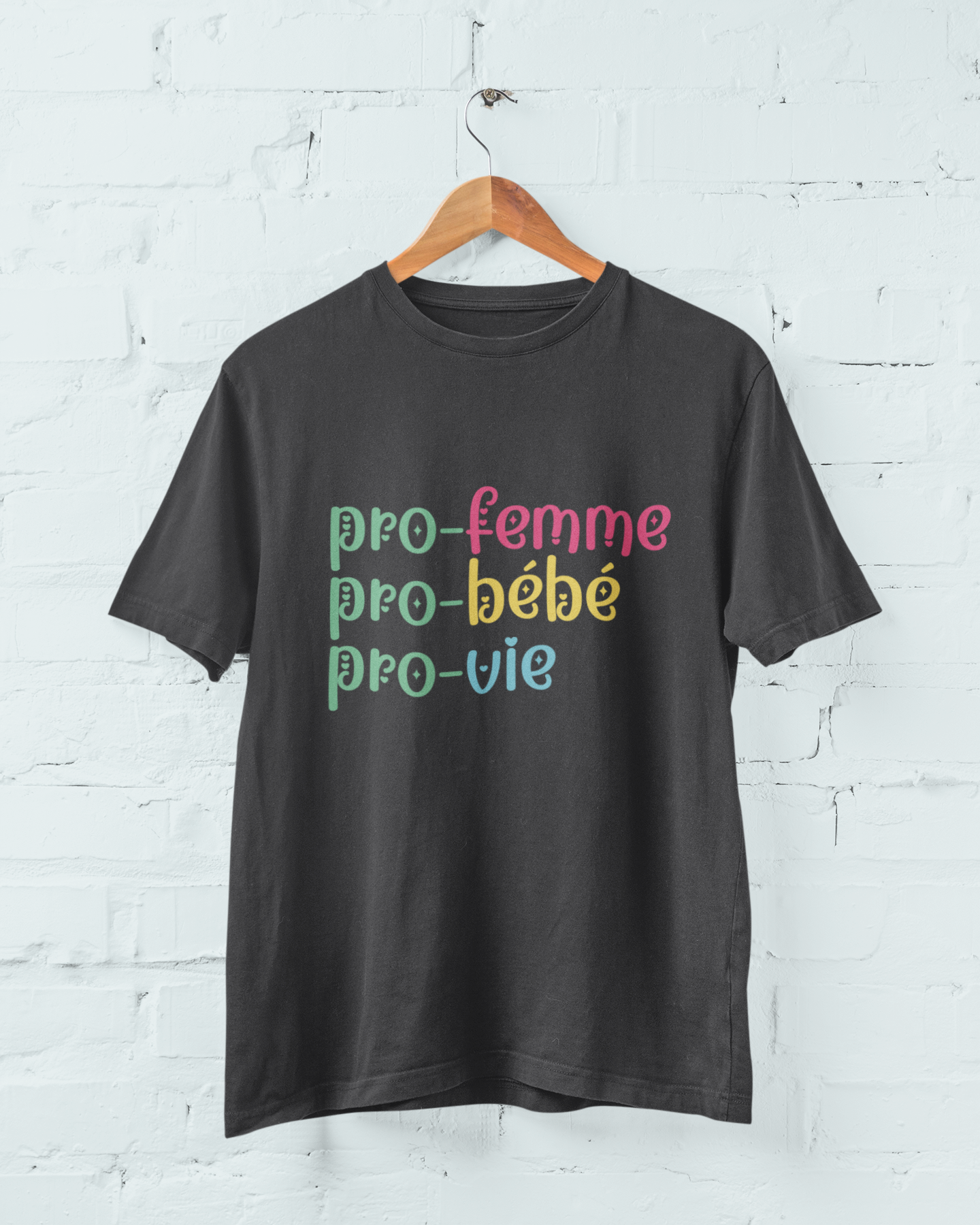 Pro-femme - pro-bébé - pro-vie / t-shirt pro-vie