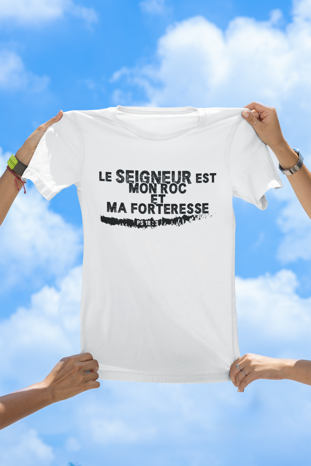 T-shirt unisexe «Le Seigneur est mon roc et ma forteresse»