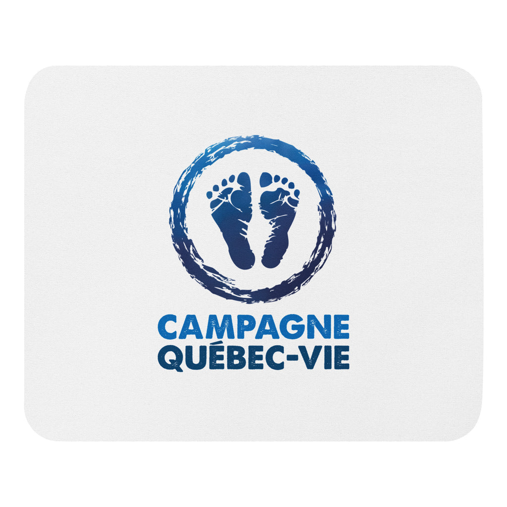 Tapis de souris pro-vie avec logo de Campagne Québec-Vie
