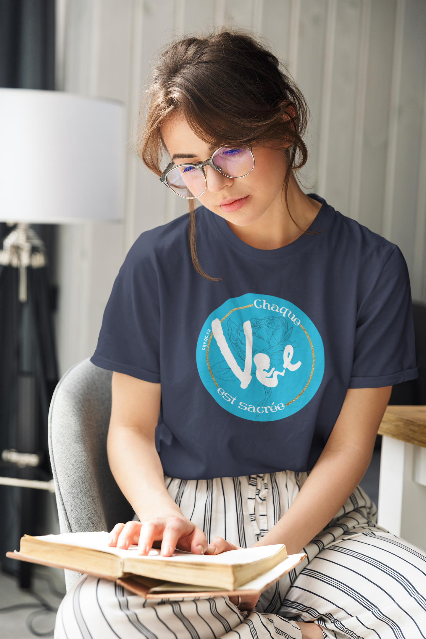 T‑shirt pro-vie «Chaque vie est sacrée»