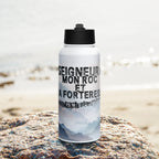 Bouteille d’eau chrétienne en acier inoxydable - Psaume 18:3