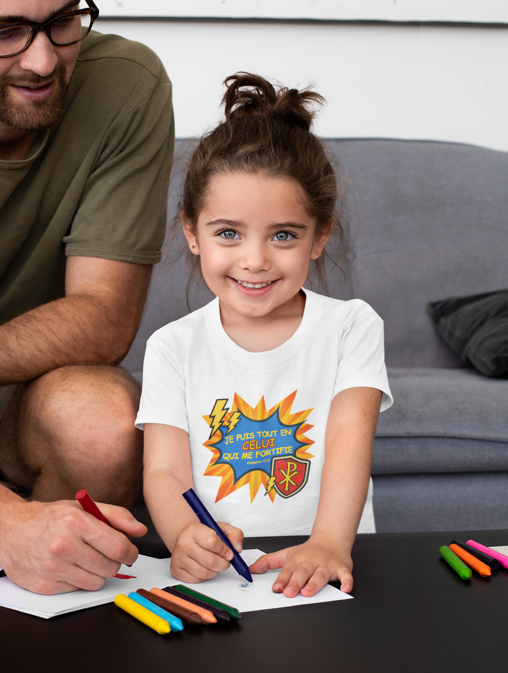 T‑shirt chrétien pour jeunes – Philippiens 4:13