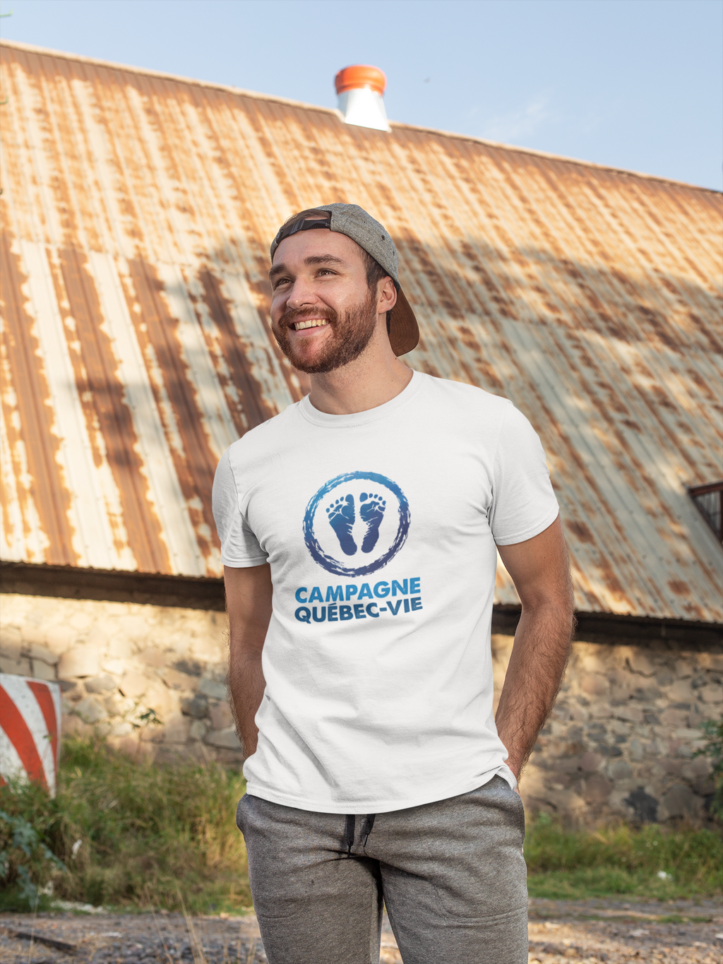 T-shirt pro-vie avec logo de Campagne Québec-Vie