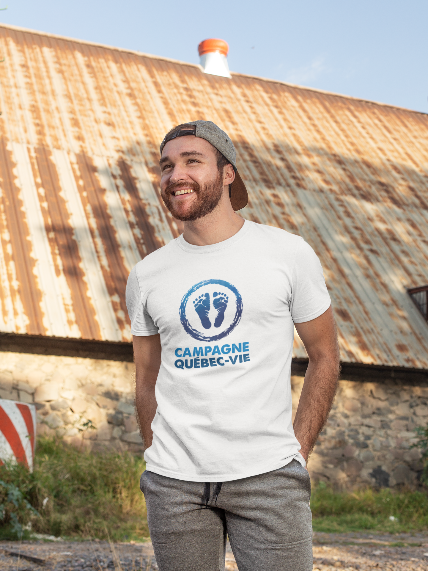 T-shirt pro-vie avec logo de Campagne Québec-Vie